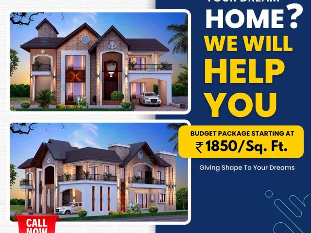 Residential construction cost per sq ft in Bhubaneswar